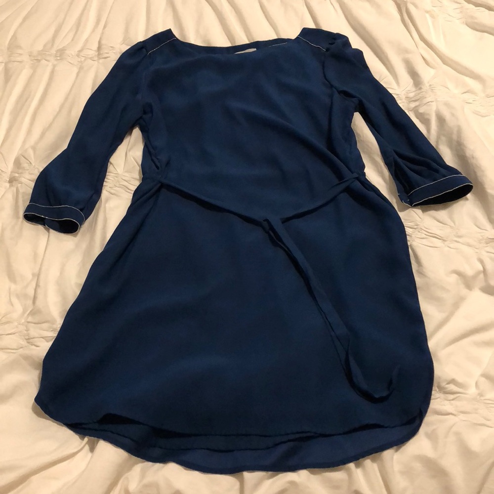 H&M blue tunic dress sz 14. Excellent condition!